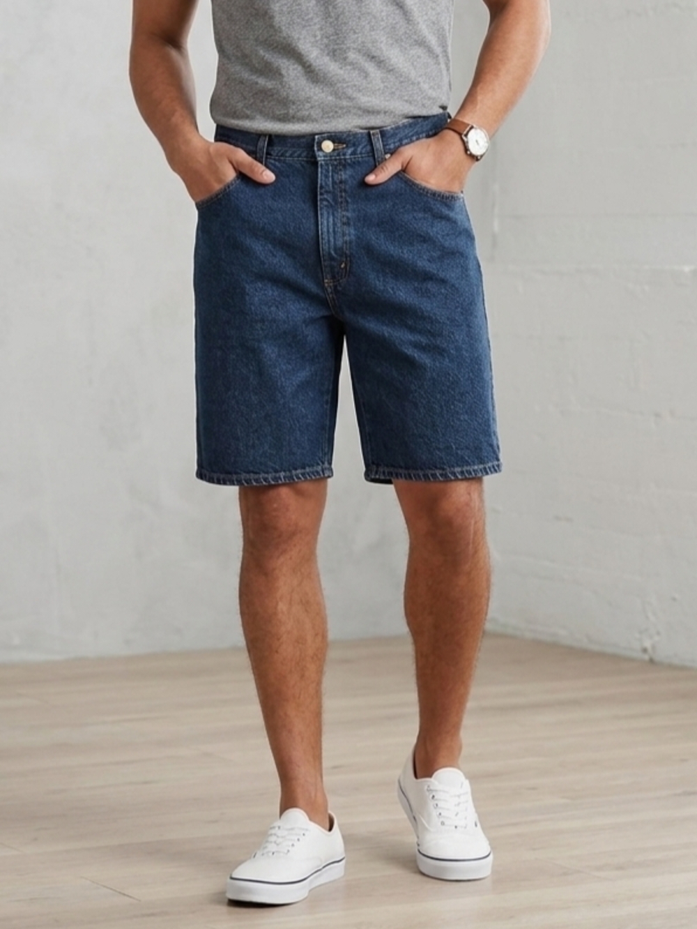 Wrangler Men's Denim Shorts - Blue Sz 38